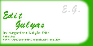 edit gulyas business card